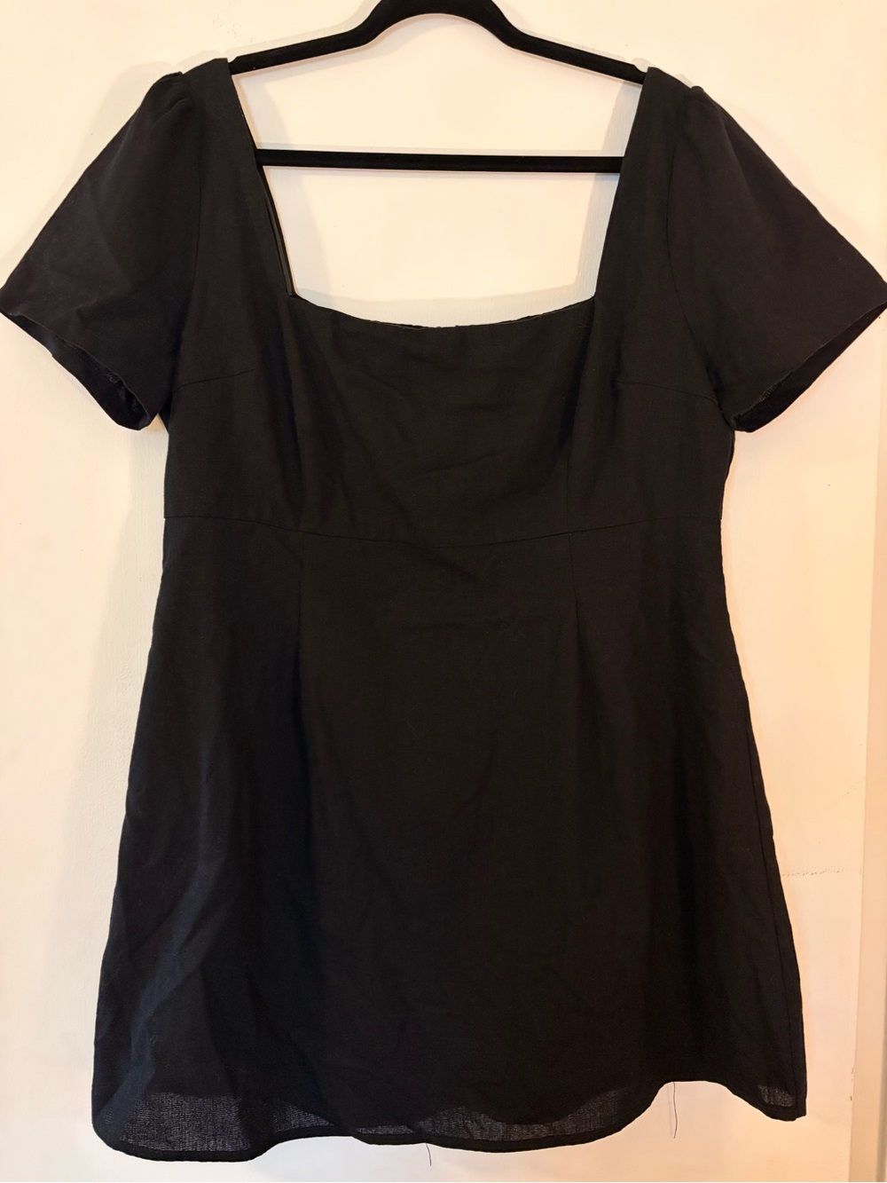 Princess Polly Black Square-Neck Short Sleeve Mini Dress 14